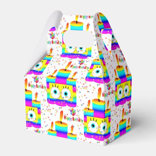 ハッピーバースデーゲーブルビーフボックスキャンドル フェイバーボックス (正面サイド)