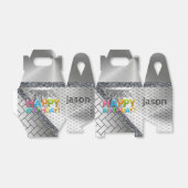 ハッピーバースデーゲーブルビーフボックスシルバー フェイバーボックス (折り畳みなし)