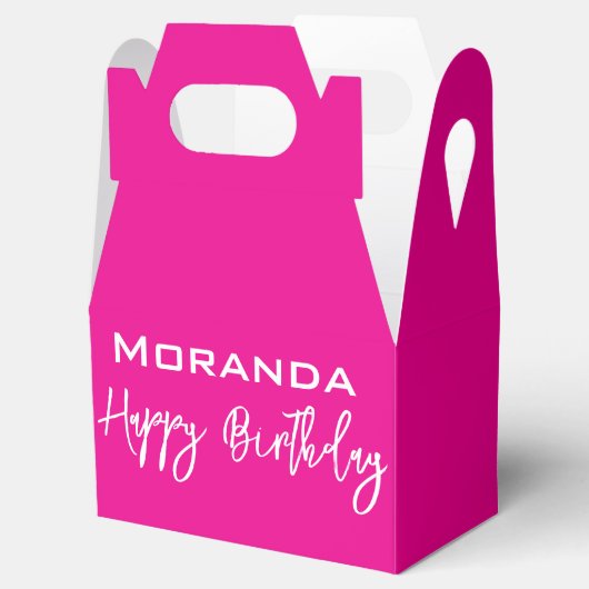 ハッピーバースデーゲーブルビーフボックスピンク フェイバーボックス (オープン)