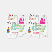 ハッピーバースデーゲーブルフライトボックスおもしろいカップケーキ フェイバーボックス (折り畳みなし)