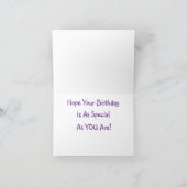 ハッピーバースデーコアラベア カード (内部)