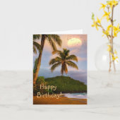 ハッピーバースデーコスタリカ カード (黄色い花)