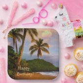 ハッピーバースデーコスタリカ ペーパープレート (パーティー)