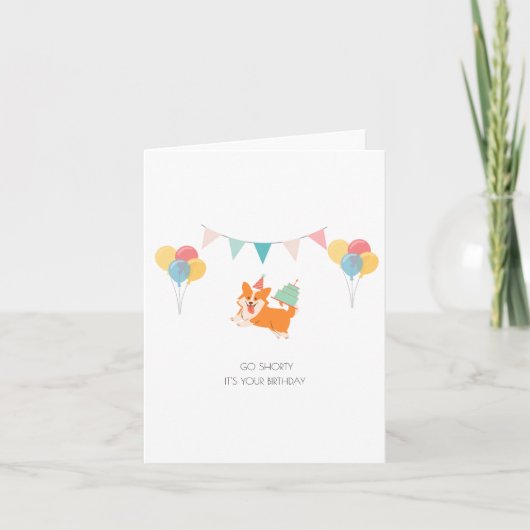 ハッピーバースデーコルギカード シーズンカード (正面)