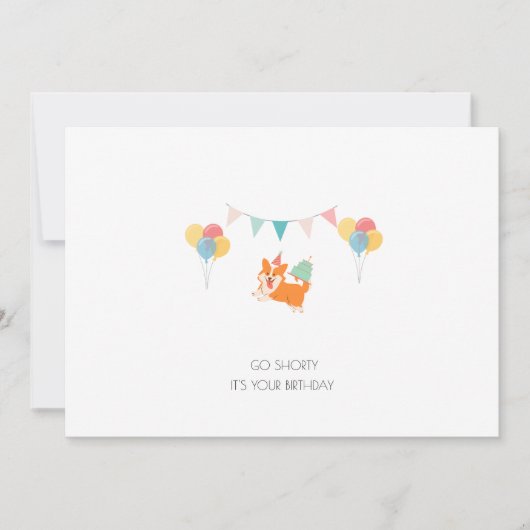 ハッピーバースデーコルギカード シーズンカード (正面)