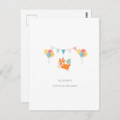 ハッピーバースデーコルギカード ポストカード (正面/裏面)