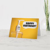 ハッピーバースデーコロナウイルスハンドサンティツァーユーモア シーズンカード (正面)