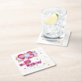 ハッピーバースデーコースター スクエアペーパーコースター (インサイチュ)