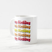 ハッピーバースデーコーヒーマグ コーヒーマグカップ (正面左)