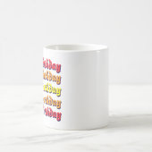 ハッピーバースデーコーヒーマグ コーヒーマグカップ (中央)