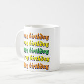 ハッピーバースデーコーヒーマグ コーヒーマグカップ (正面左)