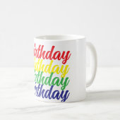 ハッピーバースデーコーヒーマグ コーヒーマグカップ (正面右)