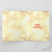 ハッピーバースデーゴドドーターフェアリーデザイン カード (内部)