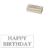 ハッピーバースデーゴム印、ハッピーバースデー印 ラバースタンプ (押印)