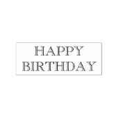 ハッピーバースデーゴム印、ハッピーバースデー印 ラバースタンプ (インプリント)