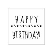 ハッピーバースデーゴム印 ラバースタンプ (インプリント)