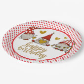 ハッピーバースデーゴメス紙プレート ペーパープレート (アングル)