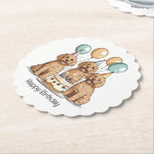 ハッピーバースデーゴルデンドルドッグス ペーパーコースター (アングル)