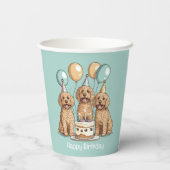 ハッピーバースデーゴルデンドルドッグス 紙コップ (裏面)