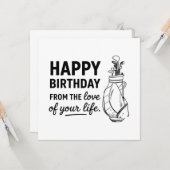 ハッピーバースデーゴルファー カード (正面/裏面インサイチュ)