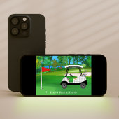 ハッピーバースデーゴルフ用カート、ビール、ホットドッグ カード