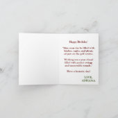 ハッピーバースデーゴルフ用打球水 カード (内部)