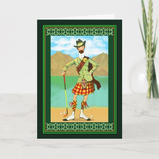 ハッピーバースデーゴルフ カード (正面)