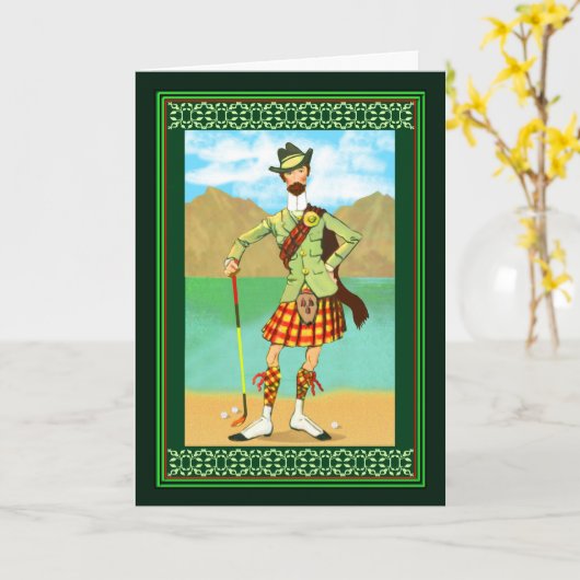 ハッピーバースデーゴルフ カード (黄色い花)