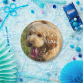 ハッピーバースデーゴールデンドルドッグ ペーパープレート (パーティー)