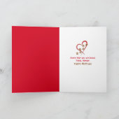 ハッピーバースデーゴールデンリトリーバー カード (内部)