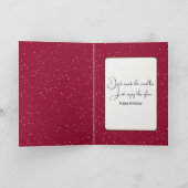 ハッピーバースデーゴールデンレトリバーin雪 カード (内部)