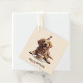 ハッピーバースデーゴールデンレトリーブドッグ フェイバータグ (インサイチュ)