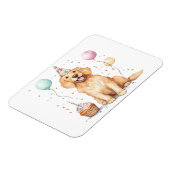 ハッピーバースデーゴールデンレトリーブドッグ マグネット (左側)