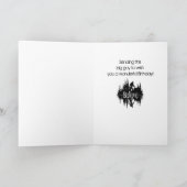 ハッピーバースデーサスカッチ、ビッグ足レイク反射 カード (内部)