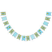 ハッピーバースデーサスペンダーとボウタイ バンティングフラッグ (全)