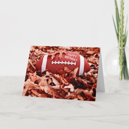 ハッピーバースデーサッカーカード カード (正面)