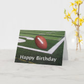 ハッピーバースデーサッカーファン カード (黄色い花)