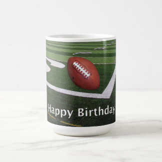 ハッピーバースデーサッカーファン コーヒーマグカップ
