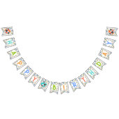 ハッピーバースデーサッカーボールのバンティングバナー バンティングフラッグ (全)