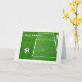 ハッピーバースデーサッカー カード (黄色い花)