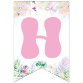 ハッピーバースデーサファリパーティーアニマルワイルドワン バンティングフラッグ (第2の旗)