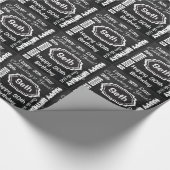 ハッピーバースデーサブウェイアートスタイル |カスタマイズ ラッピングペーパー (角)