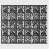 ハッピーバースデーサブウェイアートスタイル |カスタマイズ ラッピングペーパー (フラット)