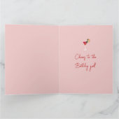 ハッピーバースデーサマーカクテルウーマン カード (内部)