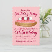 ハッピーバースデーサマーラズベリーの実 招待状 (スタンド正面)