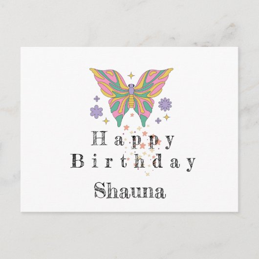 ハッピーバースデーサンキューカード ポストカード (正面)