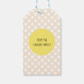 ハッピーバースデーサンシャインパーティー金ゴールド ギフトタグ (裏面)