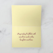 ハッピーバースデーサンシャインヒルズグリーティングカード カード (内部)