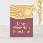 ハッピーバースデーサンシャインヒルズV2グリーティングカード カード (黄色い花)