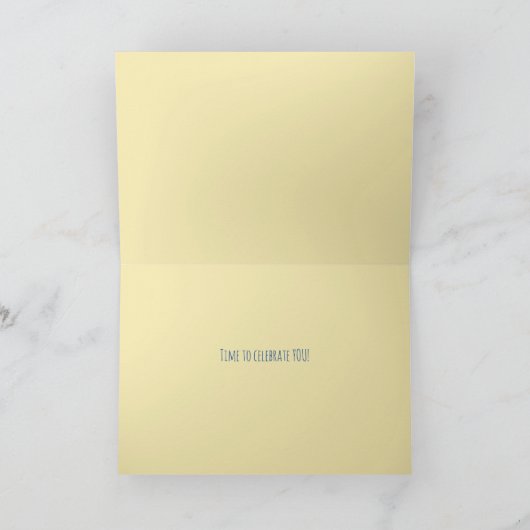 ハッピーバースデーサンシャインビューティフルトレンディー かわいらし カード (内部)